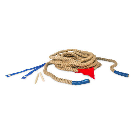 Bs Toys Tauziehen – 10 Meter langes Seil mit Aufbewahrungstasche – sportliches Outdoor-Spiel für Kinder ab 6 Jahren