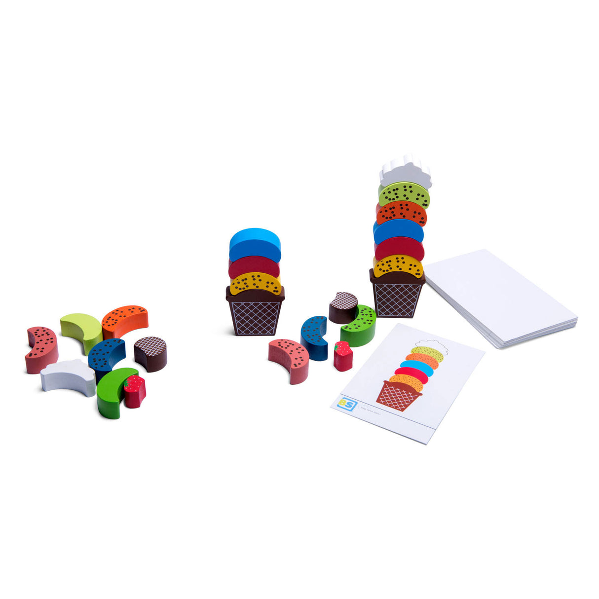 Bs Toys Ice Cream Creations Holz – Balance- und Stapelspiel