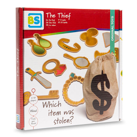 Bs Toys Der Dieb Spiel – Der Dieb – Outdoor- und Indoor-Spielzeug – Lernspielzeug – Kinderspiel – 2–10 Spieler – Spielzeug des Jahres – Geschenk Kind – Memory-Spiel – Holzspielzeug – Brettspiele Kinder