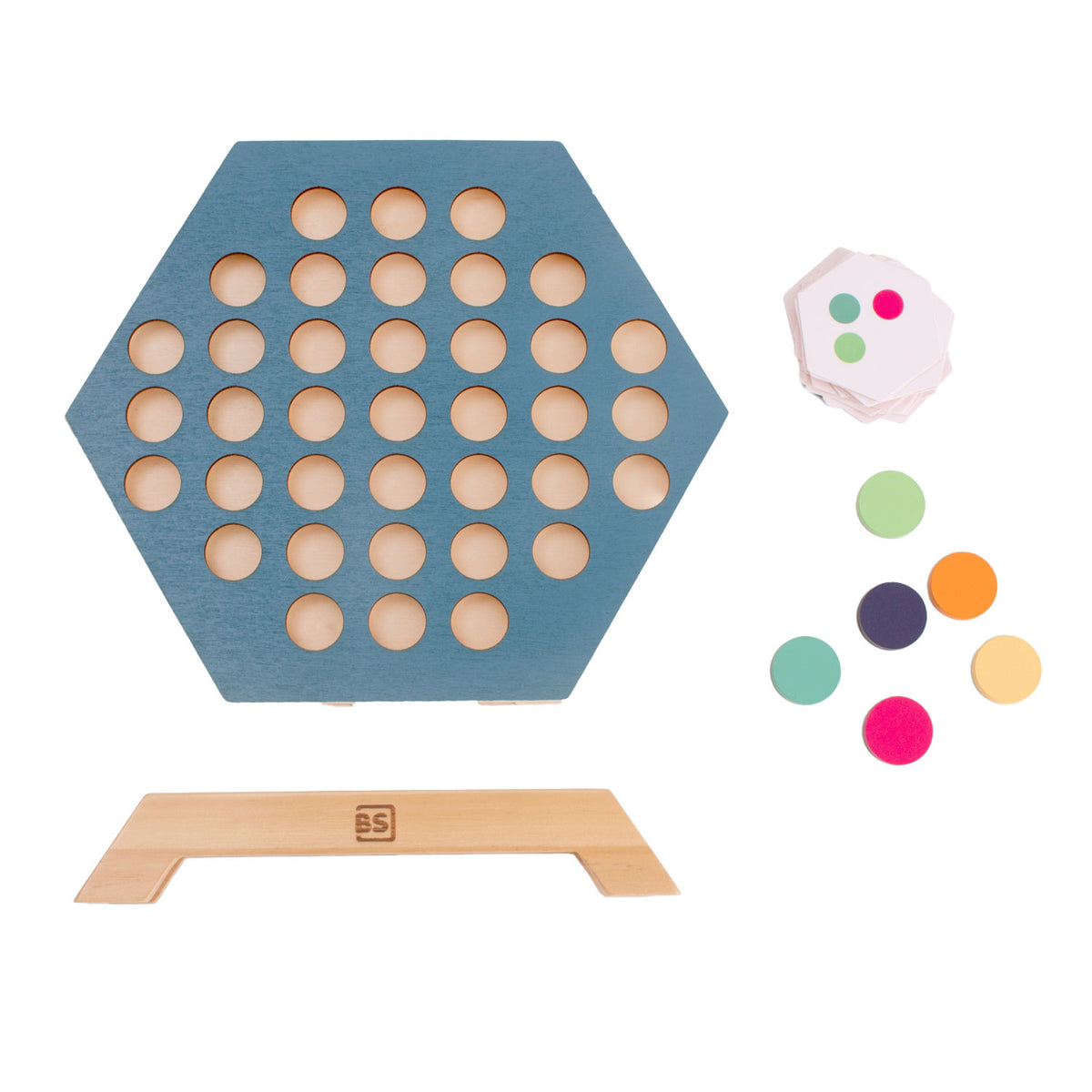 Bs Toys Brettspiel 3 zusammen – Lernspielzeug – ab 6 Jahren – 2 bis 4 Spieler – Geschenk für Kinder