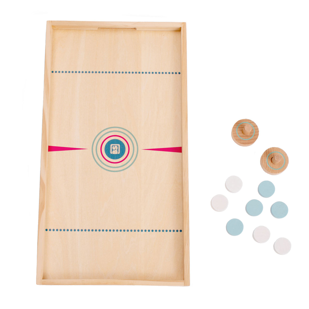 Bs Toys Sling Puck und Tischhockey-Actionspiel – 2-in-1-Brettspiel – Kinderspielzeug – ab 6 Jahren – 2 Spieler