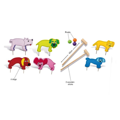 Bs Toys Holz-Krocket-Junior-Outdoor-Spiel