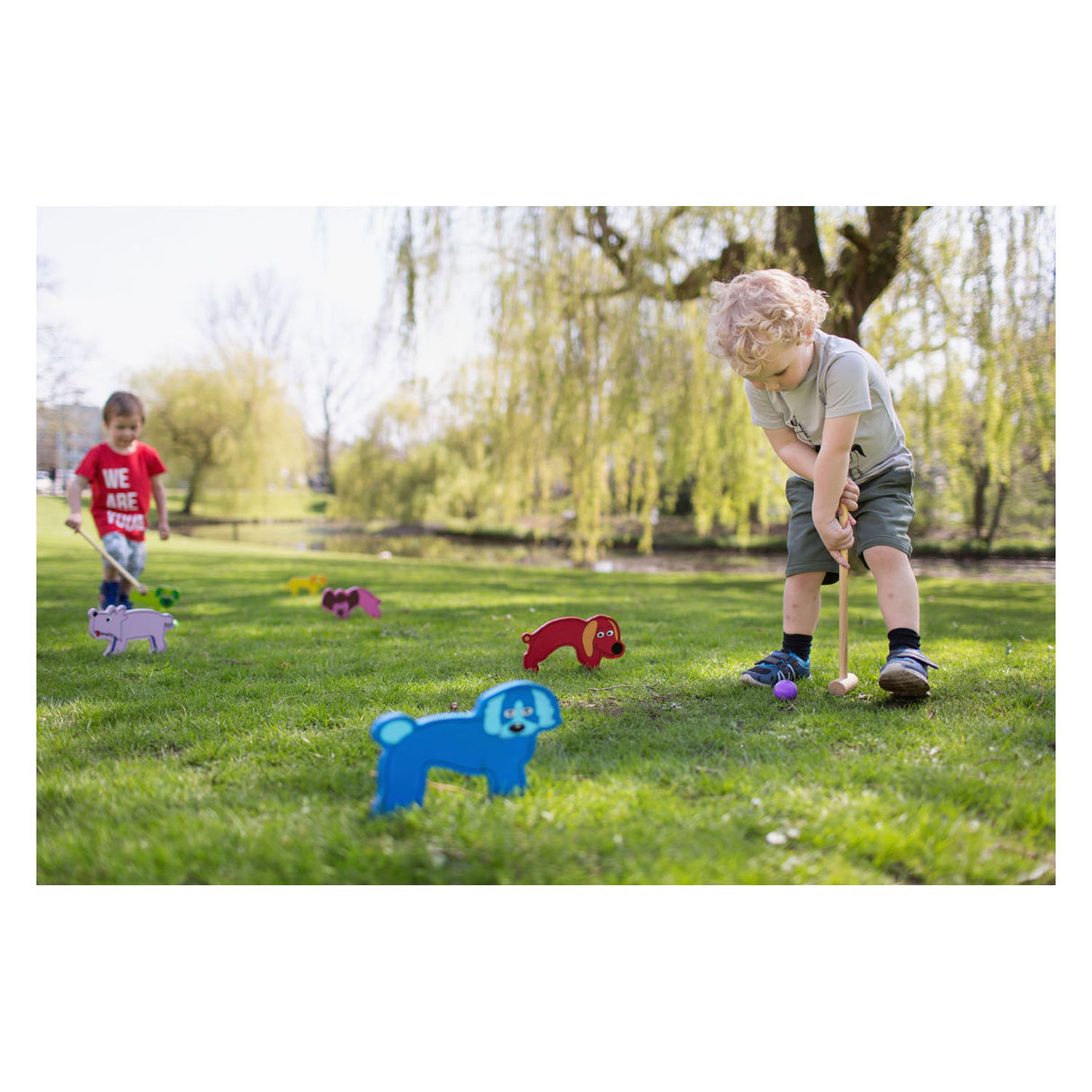 Bs Toys Holz-Krocket-Junior-Outdoor-Spiel