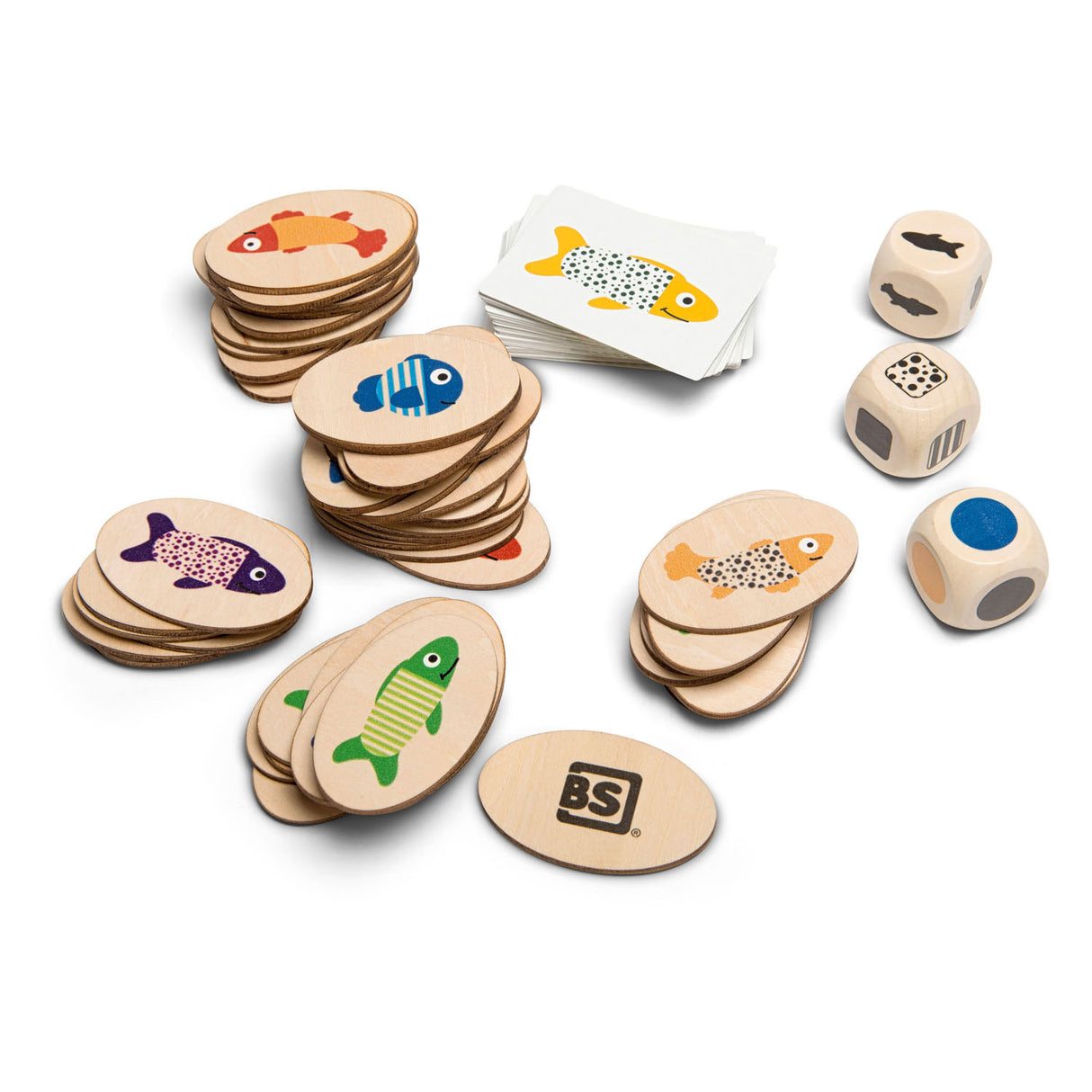 BS Toys Holzspiel „Finde den Fisch“.