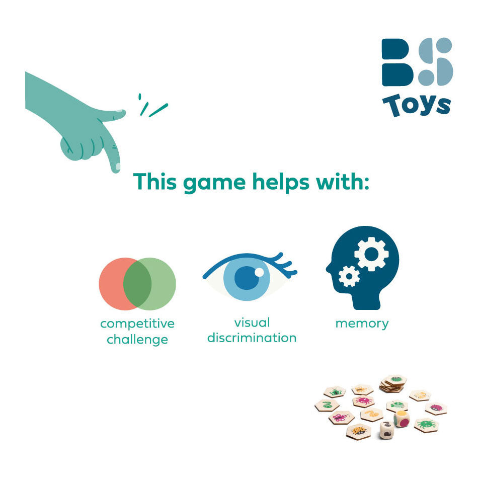 Bs Toys Holztiere-Suchspiel, 20-tlg.