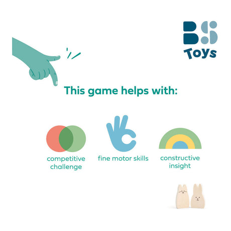 Bs Toys Holz-Balance-Spiel Hasen