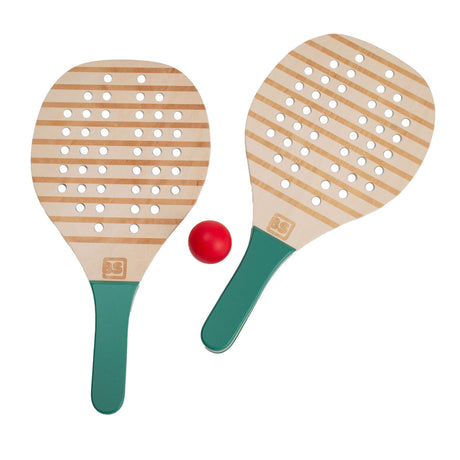 Bs Toys Holz-Padelschläger – Padelschläger – Padelschläger für Kinder – Outdoor-Spielzeug für Kinder – Lernspielzeug – Geschenk für Kinder – Holzspielzeug – Outdoor-Spielzeug – Strandspielzeug – Sport