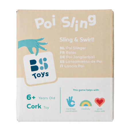 Bs Toys Poi Pendel - Tanzen - Bewegen - Geschenk Kind - mit farbigen Bändern