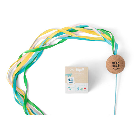 Bs Toys Poi Pendel - Tanzen - Bewegen - Geschenk Kind - mit farbigen Bändern
