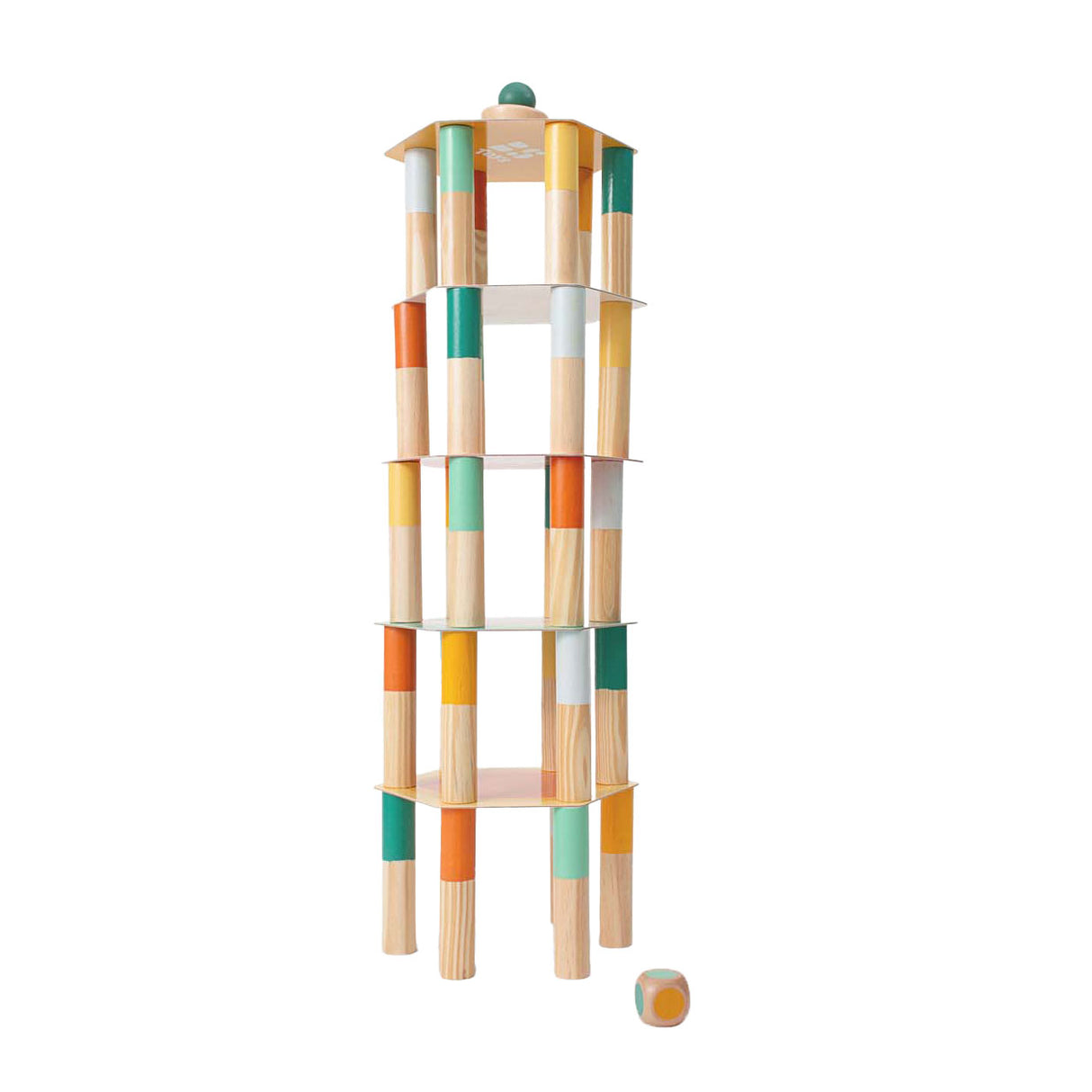 Bs Toys Mega Balance-Spiel aus Holz, 38-tlg.