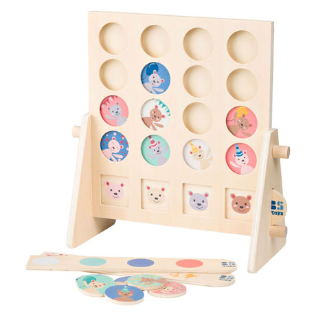 Bs toys sorteer de beren - houten educatief speelgoed vanaf 5 jaar - sorteerspel met 16 berenchips 3 houten opdrachtkaarten - denkspel voor kinderen - oefent observeren, sorteren, kleuren verschillen herkennen - kinderspeelgoed voor 1-2 spelers