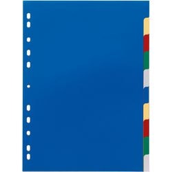Blanko-Tabs, langlebig, 6740, 10 Tabs, 11 Löcher, mehrfarbig