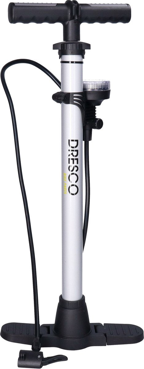 Dresco Fahrradpumpe - Manometer - Schwarz