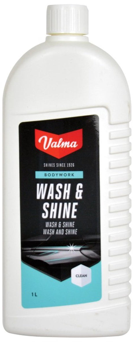 Valma Wash Shine – kraftvolles Autoshampoo – entfernt schmutziges Fett – stellt den Glanz wieder her – 1 Liter