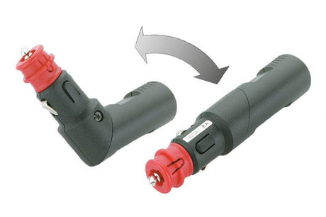 12 Volt Stecker uni abgewinkelt verstellbar