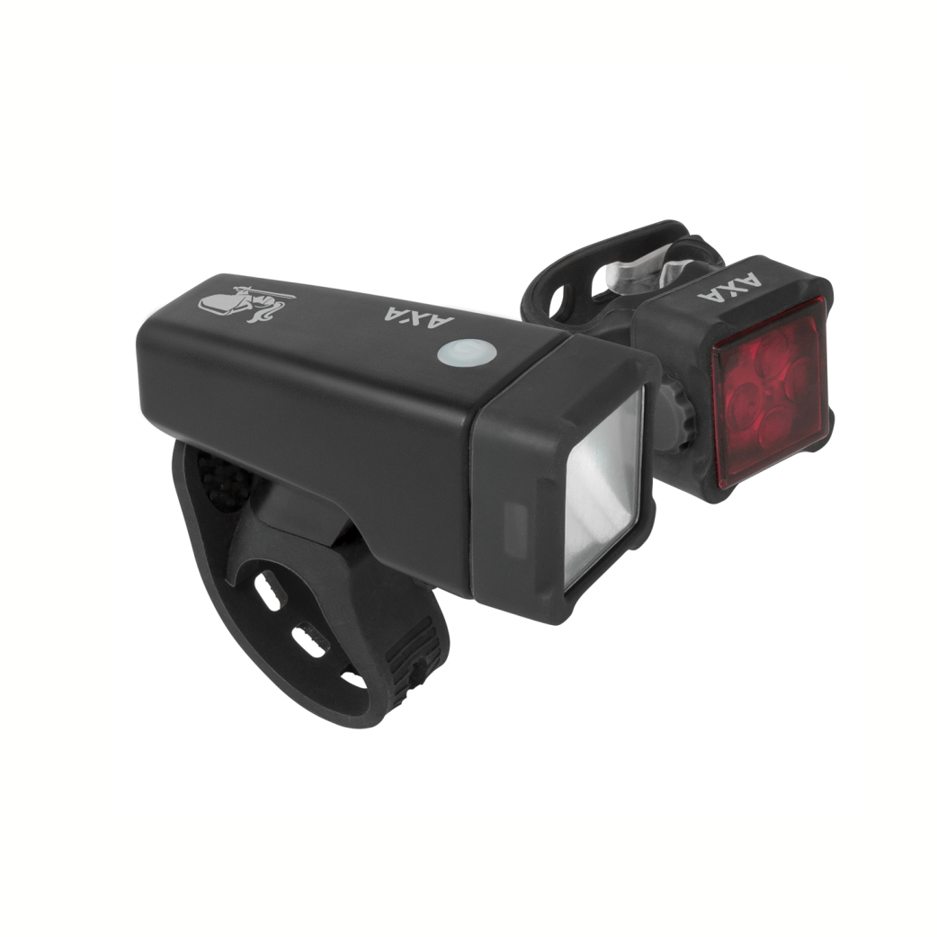 Beleuchtungsset Axa NiteLine T4-R USB (auf der Karte)