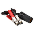 12 Volt Adapterkabel Krokodilbacken auf Universalsteckdose