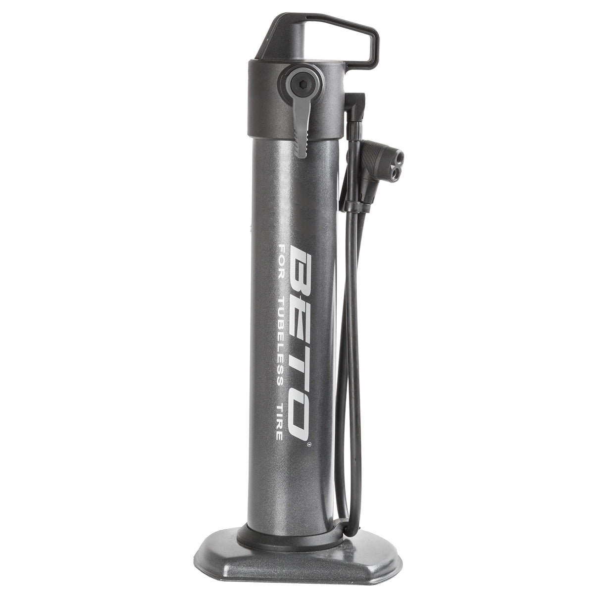 Fahrradpumpe universal (AV, DV, FV) 13 Bar Stahlgrau