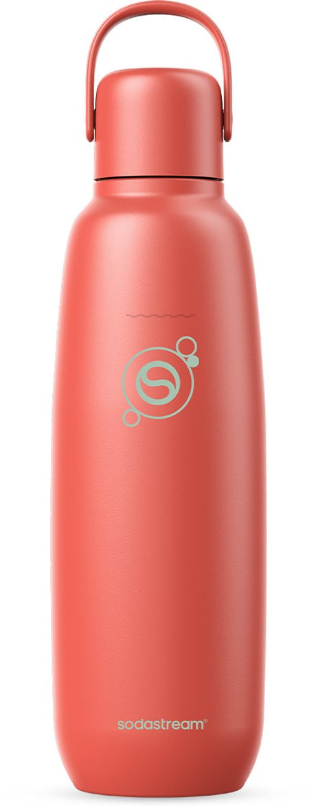 Sodastream 0.9l fizz go™ roestvrijstalen bruiswaterfles (papaya)