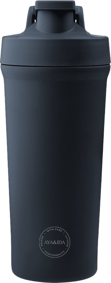 Aya ida aya ida - shaker bottle - drinkfles - eiwit - shaker - fitness - 750ml - navy blue