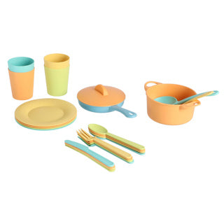 Jipy Biokunststoff-Spielzeugpfannen-Set 25-teilig | 2 Stk