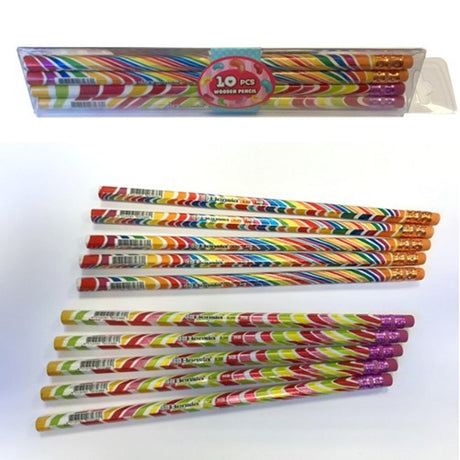 Simply for Kids HB-Bleistift mit Radiergummi, 10 Stück