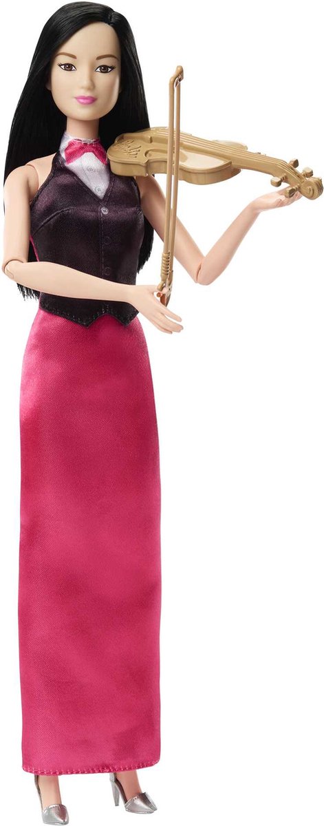 Barbie-Geigerin – mit rosa Rock – Puppe