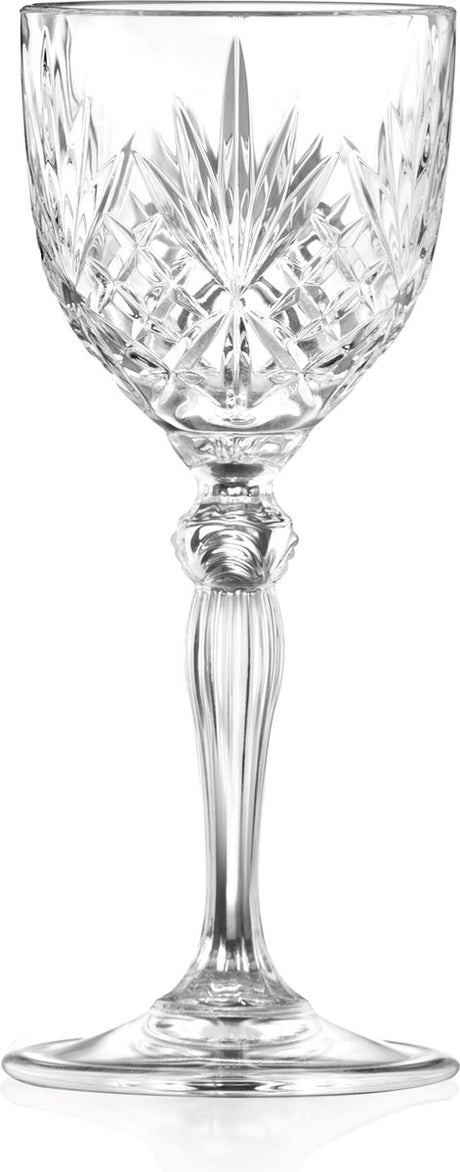 RCR Melodia Champagner-Coupés 26 cl 260 ml | Set mit 6 Stück | Sektgläser für Sekt und Cocktails | Kristall | Spülmaschinenfest