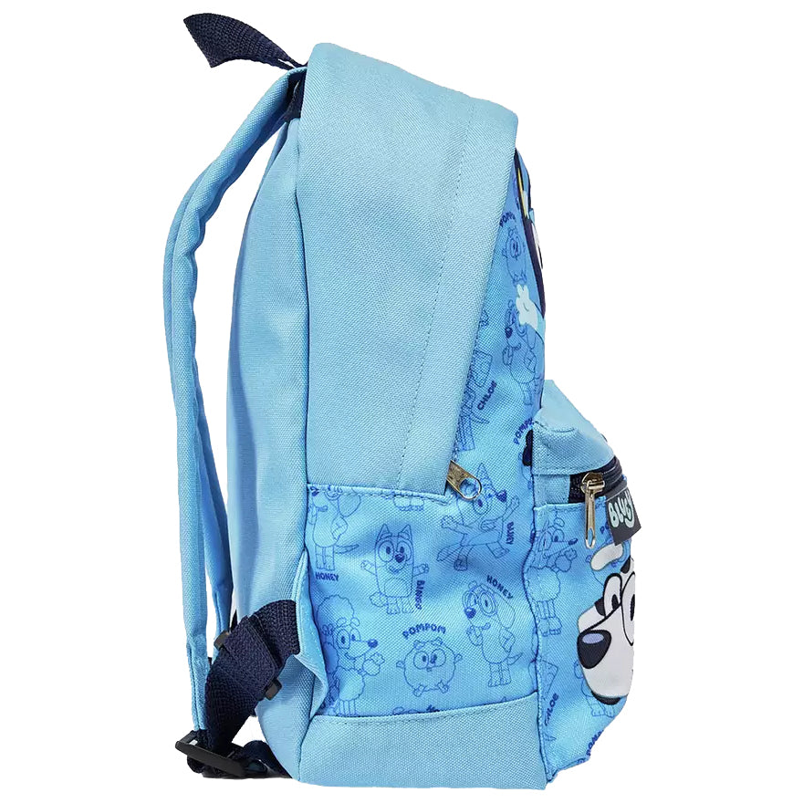 Rucksack bluey Charaktere blau