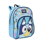 Rucksack mit Vordertasche blaublau