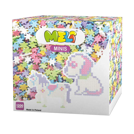 Meli minis Pastellbausteine, 1200 Stk.