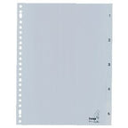 Tabs Kangaro PP G405cm A4 120 Mikron grau 5-teilig 1-5 23-Loch bedruckt
