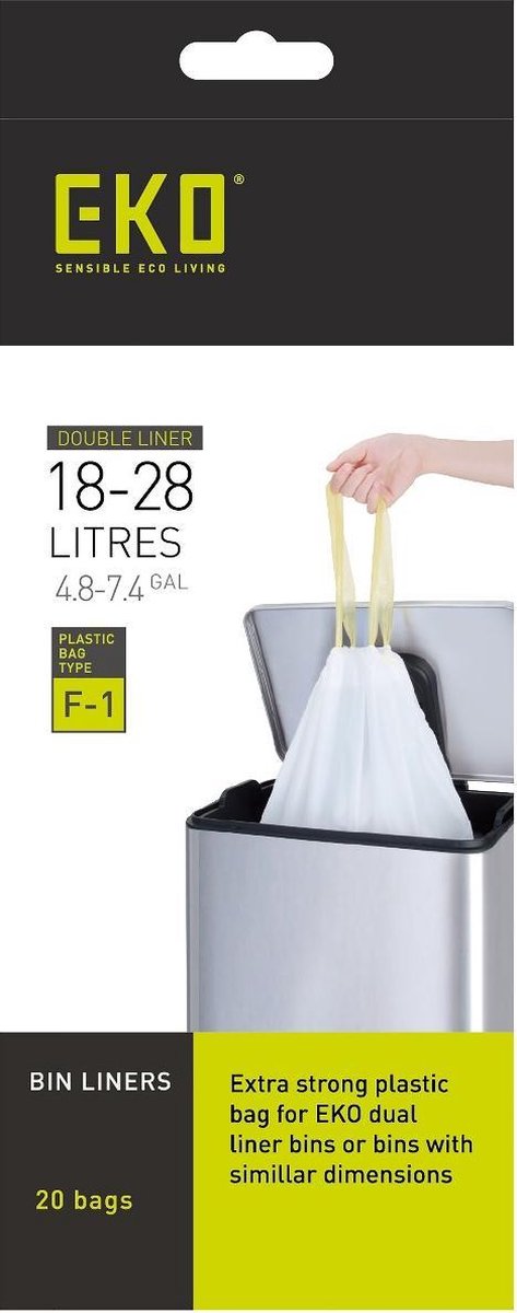 Öko-Abfallbeutel Typ F1 18-28 Liter