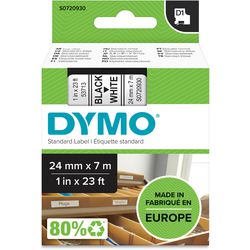 Etikettenband 53713 Dymo 24mmx7m schwarz