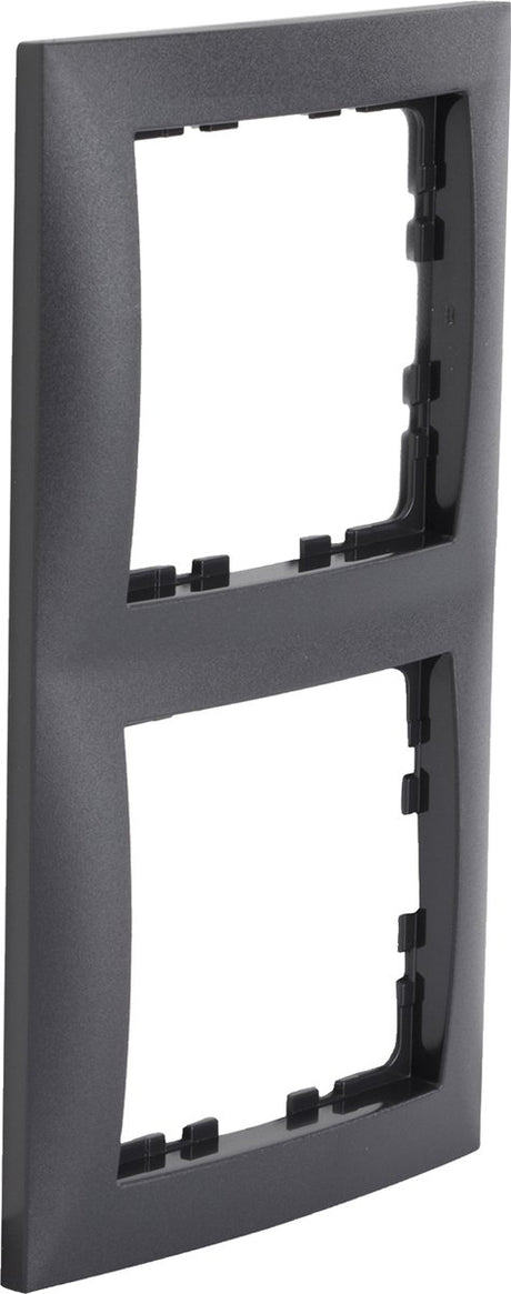 Berker S1 Einbau-Abdeckrahmen - 2-fach - Anthrazit