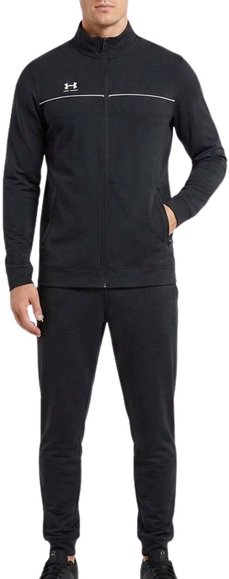 Under Armour UA M Challenger Tracksuit-Blk Herren-Trainingsanzug – Schwarz – Weiß