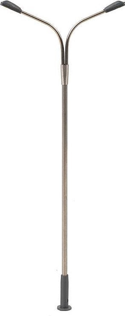 Faller - led-straatverlichting, gebogen straatlantaarn, dubbele uithouder - modelbouwsets, hobbybouwspeelgoed voor kinderen, modelverf en accessoires