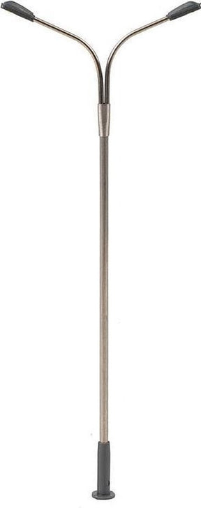 Faller - led-straatverlichting, gebogen straatlantaarn, dubbele uithouder - modelbouwsets, hobbybouwspeelgoed voor kinderen, modelverf en accessoires