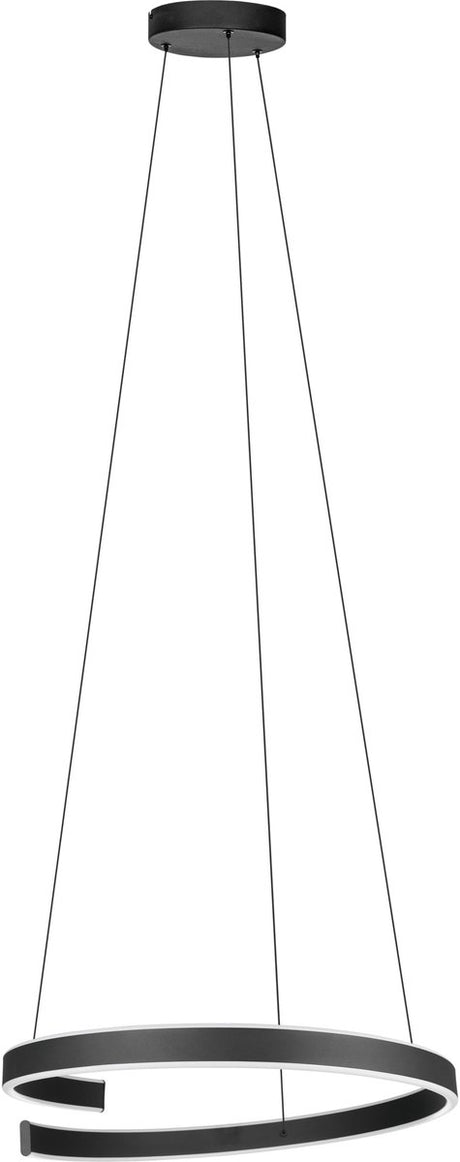 Eglo connect.z andabaia-z smart hanglamp - ø 60 cm - zwart wit - instelbaar wit licht - dimbaar - zigbee