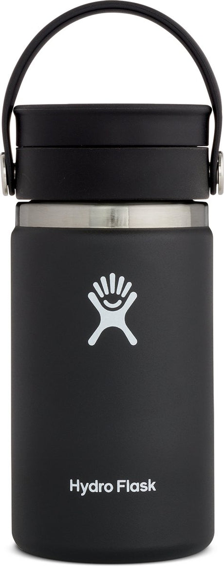 Hydro Flask Kaffeetasse mit breitem flexiblem Trinkdeckel (354 ml) – Schwarz