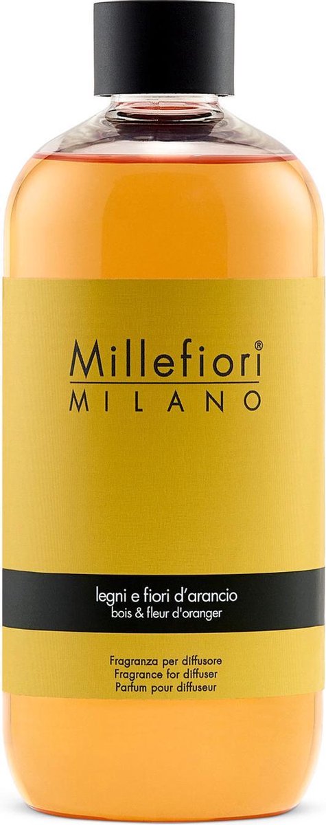 Millefiori milano navulling voor geurstokjes 250 ml - legni e fiori d'arancio
