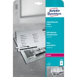 Selbstklebende Folie Avery A4 transparent