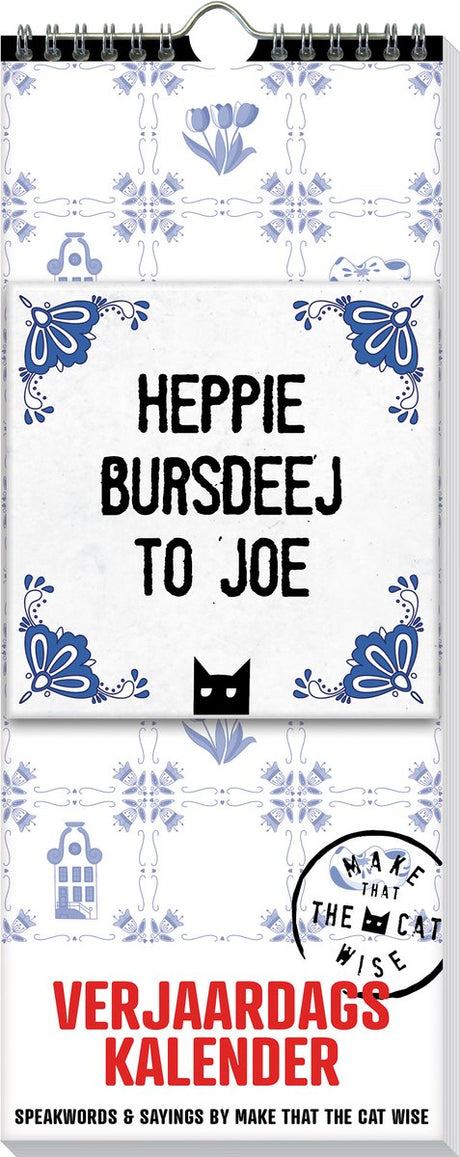 Der Geburtstagskalender von Imagebooks macht die Katze zum weisen Heppie Bursdeej