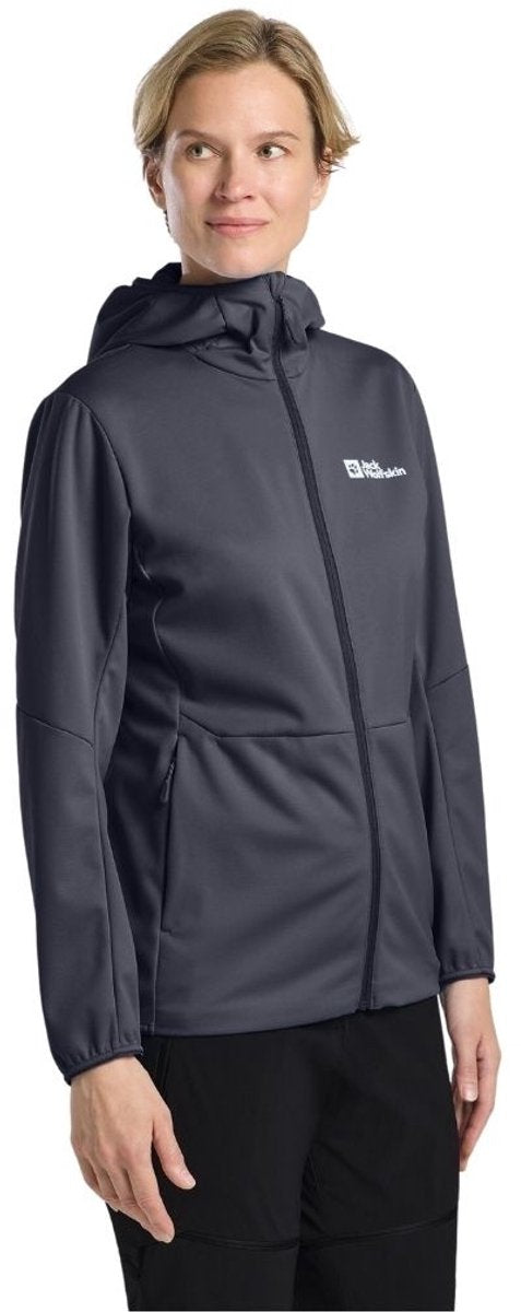 Jack Wolfskin Feldberg Hoody Graphite Softshelljacke Damen