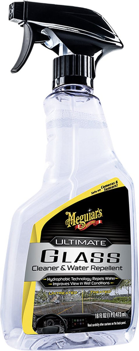 Meguiars ultimativer wasserabweisender Glasreiniger – Glasreiniger – Autofensterreiniger – wasserabweisend – 473 ml