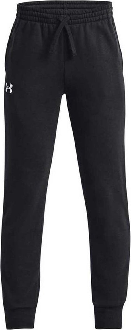 Under Armour ua Rival Fleece Joggers-Blk Jungen-Sporthose – Schwarz – Weiß