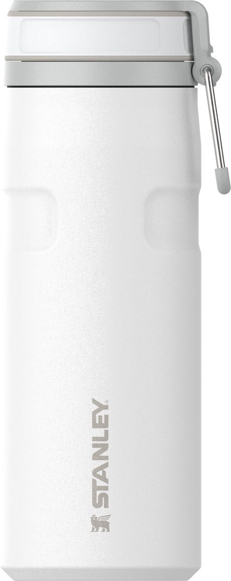 Stanley Twist Flip 2.0 Wasserflasche mit Drehverschluss mit Feder 0,47 l – 10 Stunden kalt – 2 Tage kalt mit Eis – Edelstahl-Trinkflasche – BPA-frei – auslaufsicher – spülmaschinenfest – Schwarz