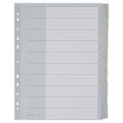 Blanko-Tabs Leitz 4370 grau PP (Polypropylen)