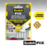 3m 1071429 - scotch-fix™ verwijderbare zelfpads 11mm x 15mm, 36 pk | 24 stuks