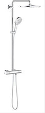 Grohe rainshower smartactive 310 regendouche mono rond - met thermostaatkraan - chroom - 26648000
